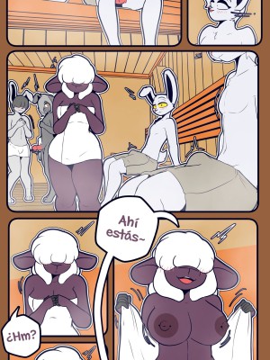 “[THEMAN] Diversión en la sauna con una oveja MILF (Porno furry)”