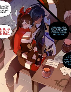 “[ThiccwithaQ Nyantcha] Amber NTR con Kaeya: Una tentación irresistible”