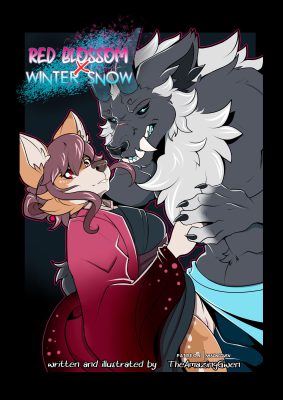 “[Amazinggwen] – Flor Roja y Nieve de Invierno: una combinación cautivadora”