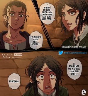 “[Keisuke Aero] Eren y Pieck: una pasión ardiente”