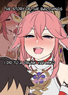 “[Dokuneko Noil] La historia de hacer cosas malas con Yae Miko borracha (Genshin Impact Hentai)”