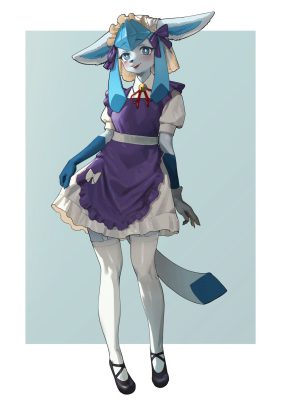 ¡[Gudl] Doncella Glaceon (Pokémon) – ¡Encanto Helado en Acción!