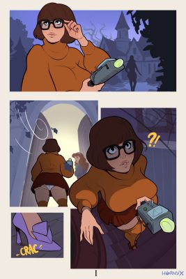 “Noche escalofriante de Velma y Daphne (Scooby-Doo) por Hornyx”