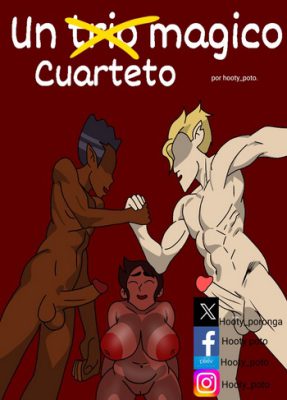¡[Hooty_Poto] Un Cuarteto Mágico y Ardiente (Cómic Erótico)!