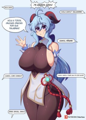 “[Rostro Falso] Ganyu (Genshin Impact Hentai): ¡Descubre la Seducción Prohibida!”