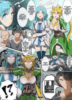 ¡[Hyoui Lover] ¡Cuenta de Asuna y Leafa de Sword Art Online Tomada! (Hentai de Sword Art Online)