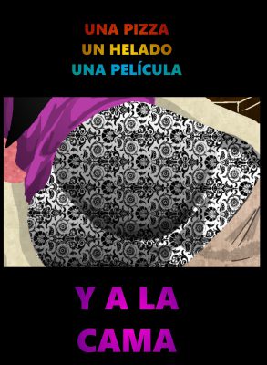 “Pizza, helado, película y ¡a dormir!”