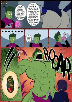 ¡[Banjabu] El Salvaje Suero de Raven (Porno de Teen Titans)!