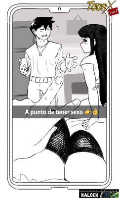 “[BurntArt] Mensajes de texto de madrugada de Najimi (Komi-san XXX): una ardiente aventura nocturna”