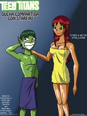 “Ducha apasionada con Starfire”